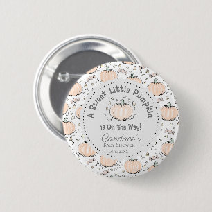 Niedliches Gender Neutral Little Pumpkin Baby Dusc Button