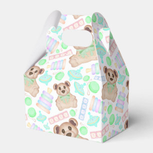 Niedliches Gender Neutral Teddy Bear Baby Geschenkschachtel