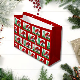 Niedliches Genom auf Zuhause Große Geschenktüte