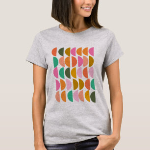 Niedliches geometrisches Muster in modernen Ferien T-Shirt