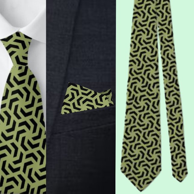 Niedliches geometrisches Muster Necktie Krawatte (Von Creator hochgeladen)