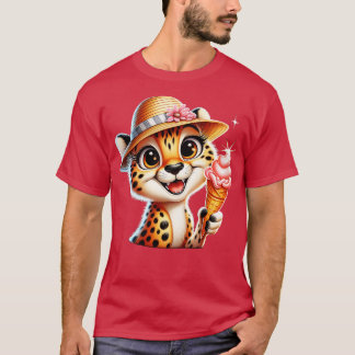 Niedliches Geparden-Leopardeneis Sommervillen 2 T-Shirt
