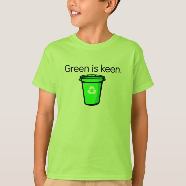 Niedliches Gerecycelt Shirt für Kinder (Vorderseite)