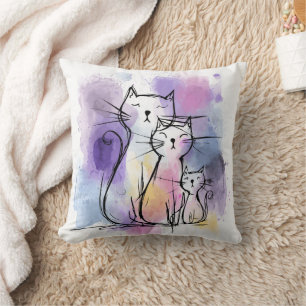 Niedliches Geschenk für das Katzengewirr Kissen