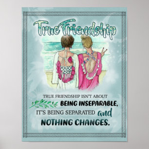 Niedliches Geschenk für den besten Freund, Abendge Poster