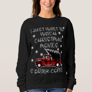 Niedliches Geschenk für den Kaffee Lover Weihnacht Sweatshirt