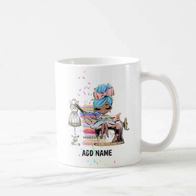 Niedliches Geschenk für den Kleidermacher, Nahkamp Kaffeetasse (Rechts)