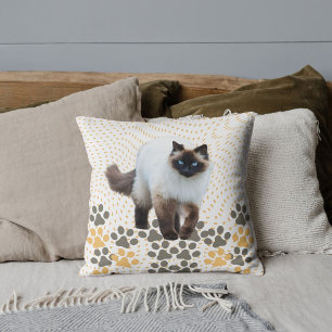 Niedliches Geschenk für die Katze in Beige Kissen