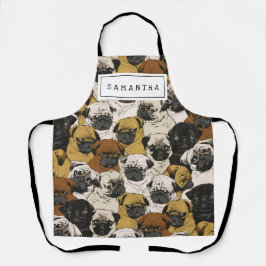 Niedliches Geschenk für Hunde Lover Hunde Mama/Vat Schürze