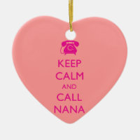 NIEDLICHES GESCHENK FÜR NANA BEHALTEN RUHIGE ROSA
