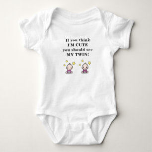 Niedliches Geschenk für Zwillinge, Körperanzug f Baby Strampler