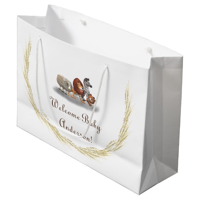 Niedliches Geschenkbeutel Große Geschenktüte (Vorderseite Schrägansicht)