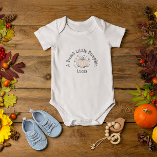 Niedliches Geschlecht Neutral Sweet Little Pumpkin Baby Strampler