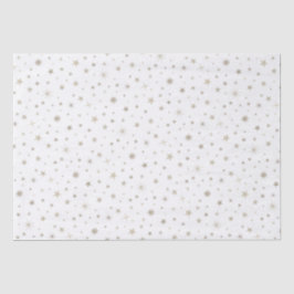 Niedliches Geschlecht Neutral White Silver Star Ba Seidenpapier