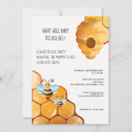 Niedliches Geschlecht zeigt auf, was Babydusche se Einladung