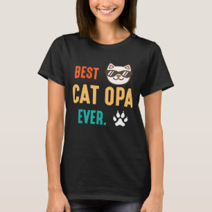 Niedliches Gesicht beste Katzenopa jeden glücklich T-Shirt