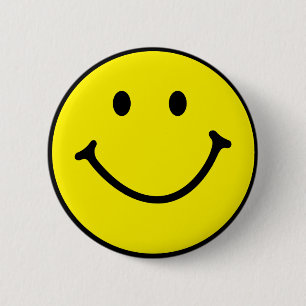 Niedliches Gesicht Button