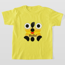 Niedliches Gesicht Hallo Kid T - Shirt