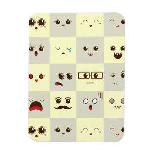Niedliches Gesicht Magnet