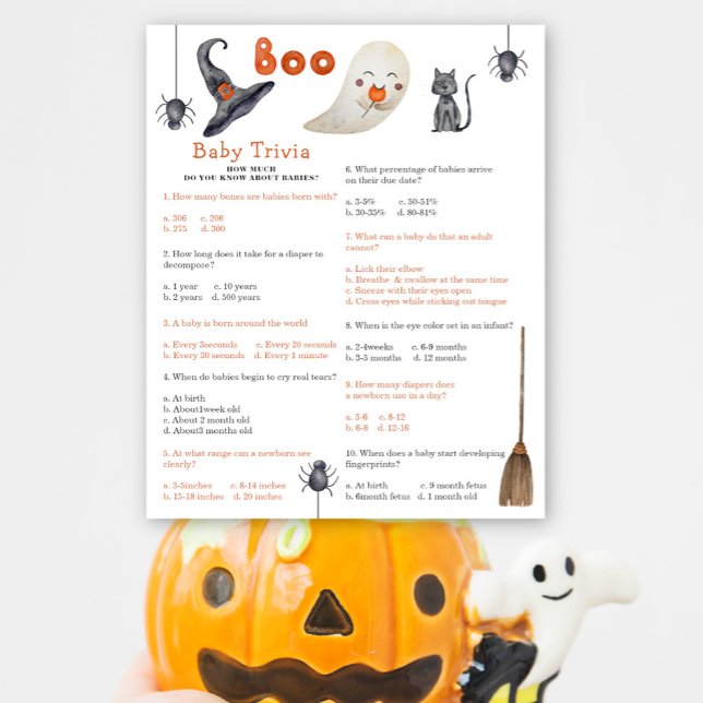 Niedliches Gespenst - Baby Trivia | Baby Showspiel (Von Creator hochgeladen)