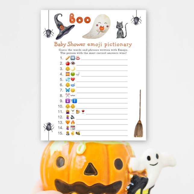 Niedliches Gespenst - Emoji-Kinderspiel-Babydusche (Von Creator hochgeladen)