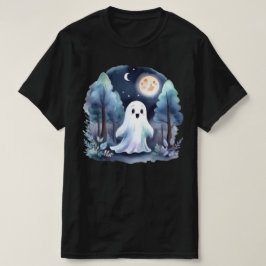 Niedliches Gespenst Geist im Wald Longsleeve  T-Shirt