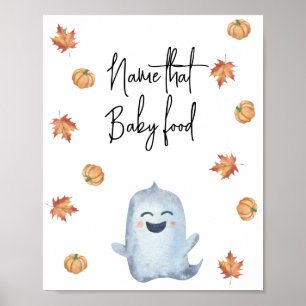 Niedliches Gespenst - Name dieses Babynahrung Poster