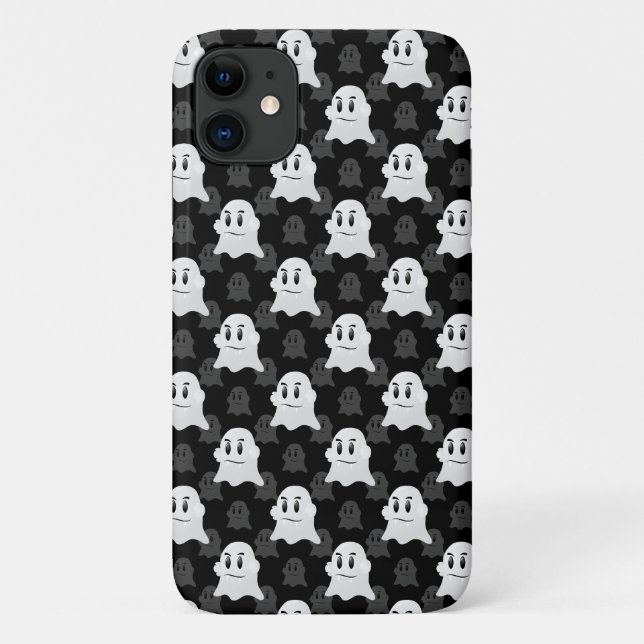 Niedliches Ghost-Blockdesign Case-Mate iPhone Hülle (Rückseite)