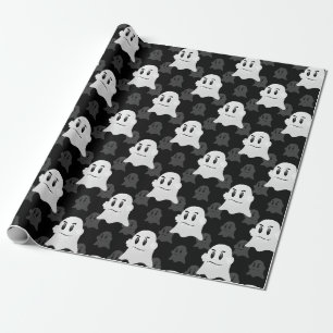 Niedliches Ghost-Blockdesign Geschenkpapier