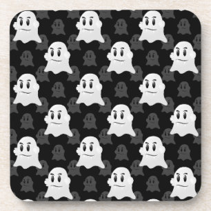 Niedliches Ghost-Blockdesign Getränkeuntersetzer