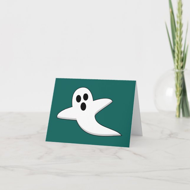 Niedliches Ghost Dankeskarte (Vorderseite)