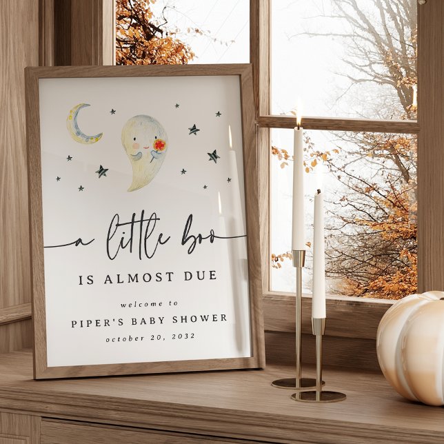 Niedliches Ghost Halloween Baby Dusche Begrüßungsz Poster (Von Creator hochgeladen)