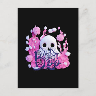 niedliches Ghost Halloween-Boxpack Postkarte