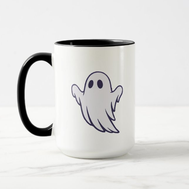 Niedliches Ghost | Halloween-Tasse Tasse (Links)