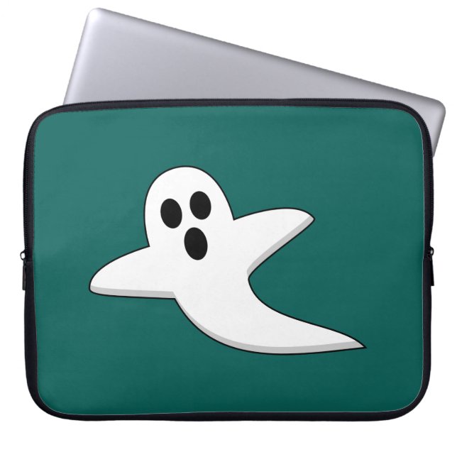 Niedliches Ghost Laptopschutzhülle (Vorderseite)