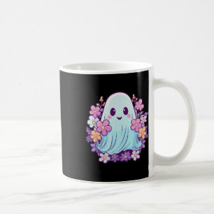 Niedliches Ghost mit Blume Ich kids Ghost Kaffeetasse
