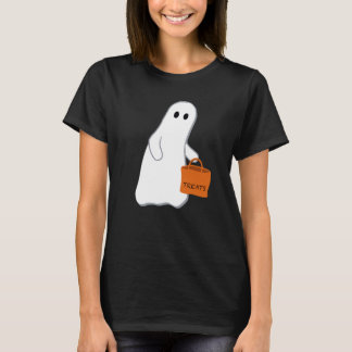 Niedliches Ghost mit Leckerei Bag T - Shirt
