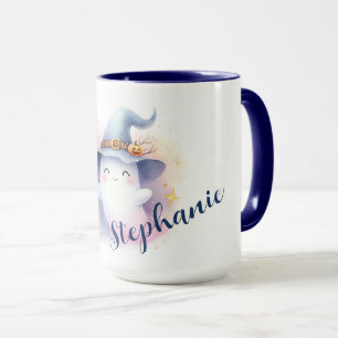 Niedliches Ghost mit Name Tasse