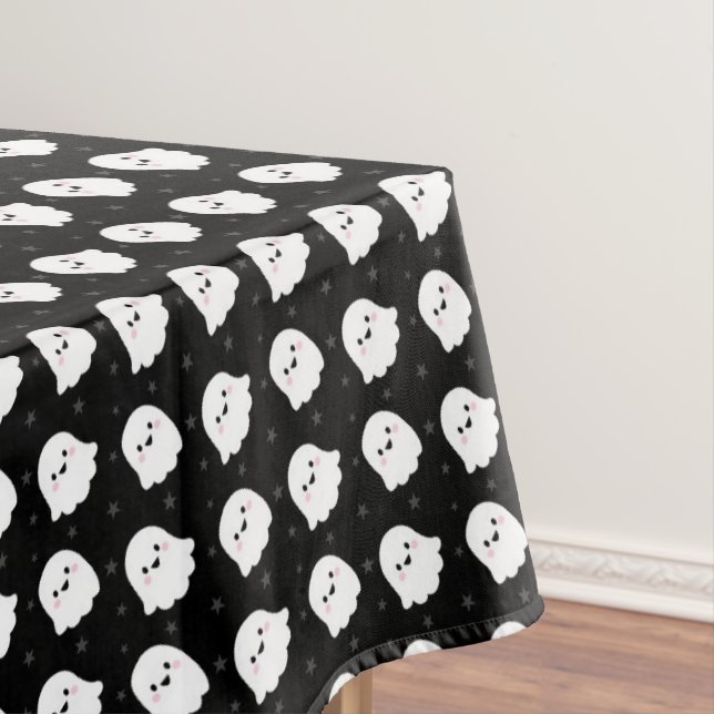 Niedliches Ghost-Muster - Halloween-Nahtloses Desi Tischdecke (Beispiel)