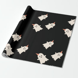 Niedliches Ghost-Muster Halloween-Thema Wrapping P Geschenkpapier