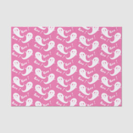 Niedliches Ghost-Muster rosa Halloween-Tissue Seidenpapier