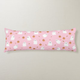 Niedliches Ghost-Pink-Pink-Halloween-Muster Seitenschläferkissen