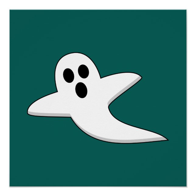 Niedliches Ghost Poster (Vorderseite)
