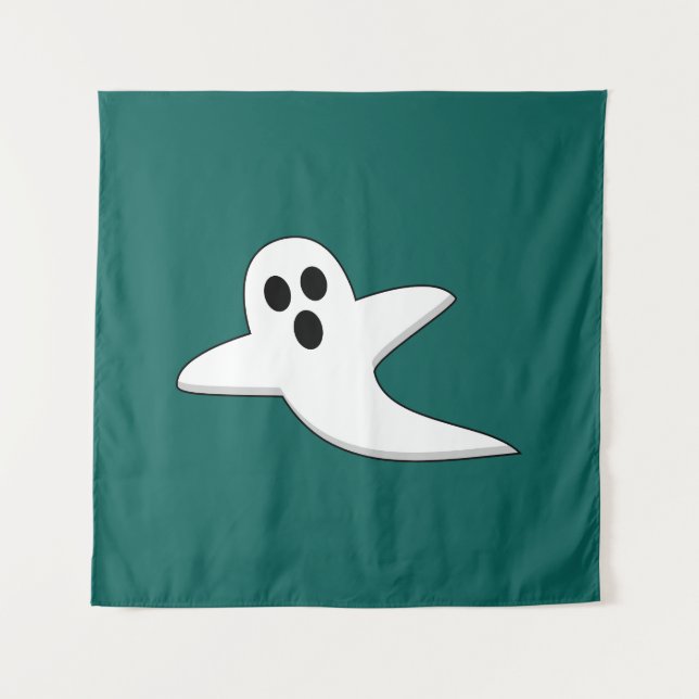 Niedliches Ghost Wandteppich (Vorderseite)