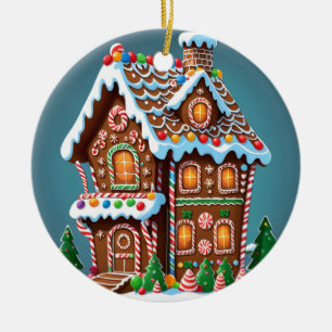Niedliches Gingerbrot Keramik Ornament