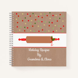 Niedliches Gingerbrot Themenhotel Holiday Bäckerei Notizbuch