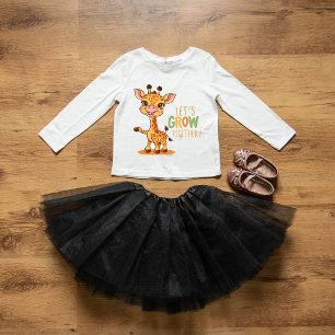 "Niedliches Giraffe Baby: 'Lasst uns zusammenwachs Baby T-shirt