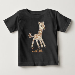 Niedliches Giraffe Baby-Shirt Baby T-shirt
