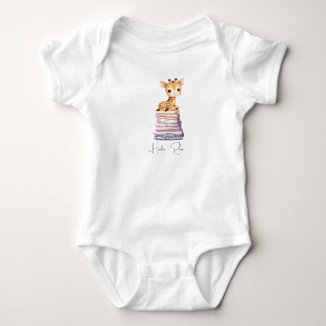 Niedliches Giraffe Baby Strampler (Vorderseite)