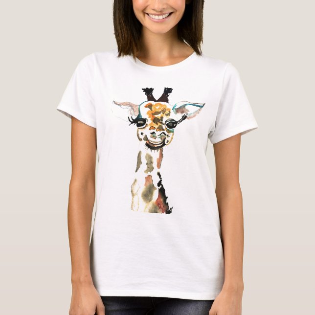 Niedliches Giraffen-T-Shirt T-Shirt (Vorderseite)